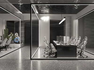 现代网吧网咖3D模型下载